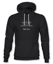 Load image into Gallery viewer, &quot;All Warfare Is Based On Deception&quot; ~ Sun Tzu: The Art of War, Hoodie, Unisex, Black